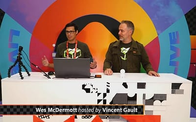 Livestreaming at Adobe MAX with Wes McDermott!