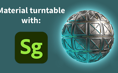 Make a 360 material turntable in Adobe Substance 3D Stager